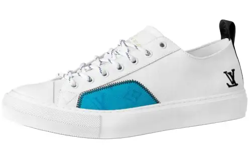 LOUIS VUITTON Tattoo MONOGRAM Low top Canvas Shoes Men's Blue White