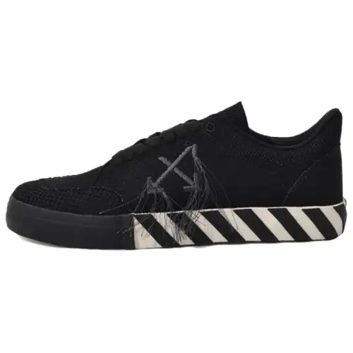 OFF WHITE Low Vulcanized Sneakers 'Black White'