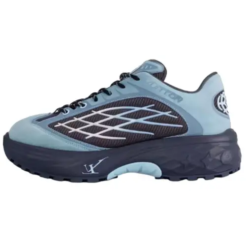LOUIS VUITTON Discovery Leather Low top Casual Shoes Men's Blue