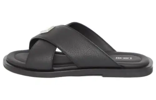 DIOR Alias Slide Slippers Men's Black