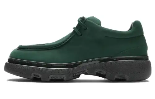 Burberry CREEPER Men's Casual Shoes Men's Green Black