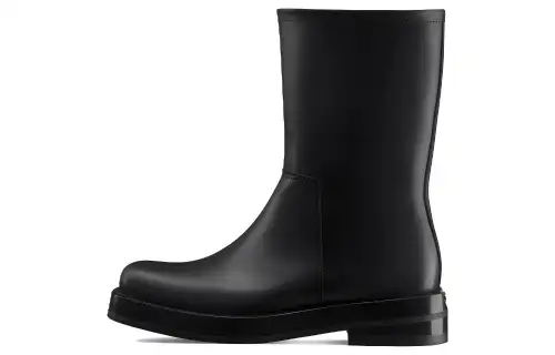 DIOR Carlo Cow Leather Ankle Boots Men's Black