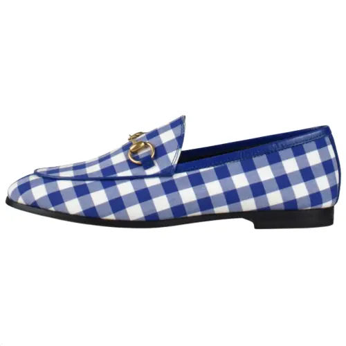 GUCCI Fabric Casual Shoes Women's Blue