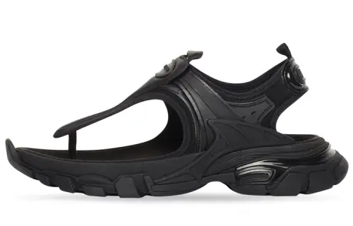Balenciaga Track Thong Sandal Black Women's