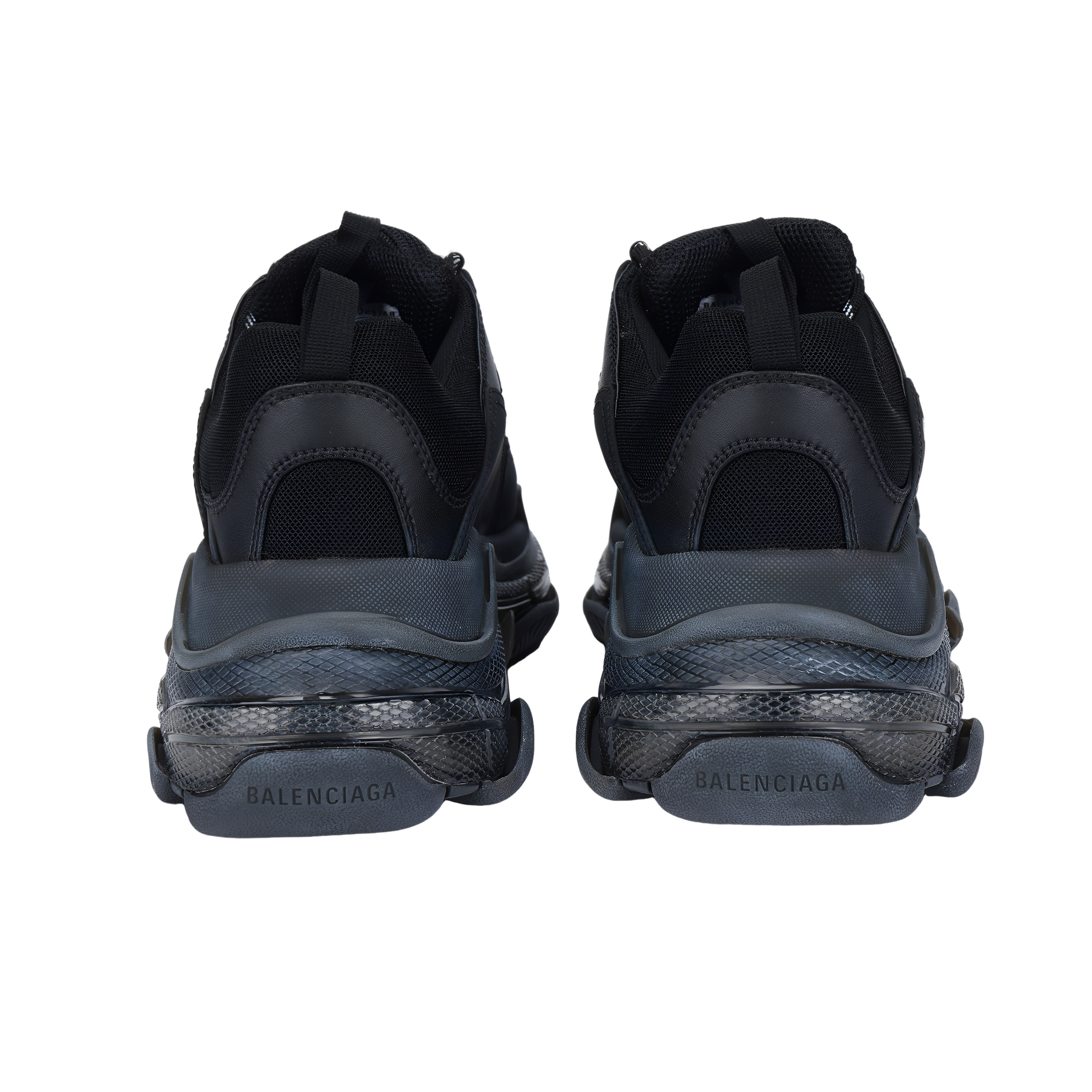 Мужские кроссовки Balenciaga Triple S (черные) — фото 4