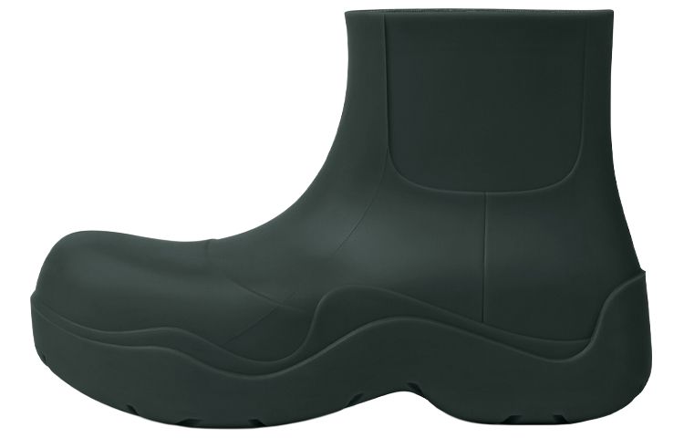 Bottega Veneta Bottega Veneta Puddle Rain Boots Casual and Versatile Short Boots Women's Dark Green