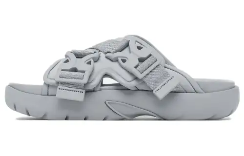 Bottega Veneta Quiet Slide Slippers Men's Gray