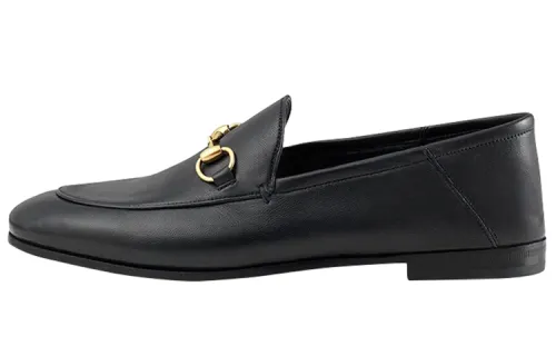 Gucci Wmns Leather Horsebit Loafer 'Black' Women's
