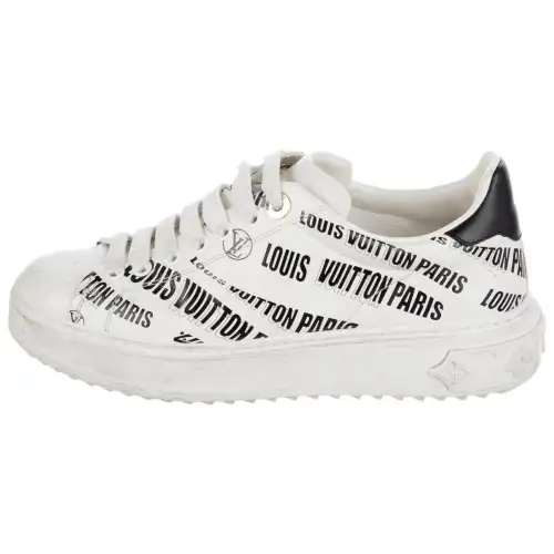 LOUIS VUITTON Time Out Sneakers 'White Black' Women's