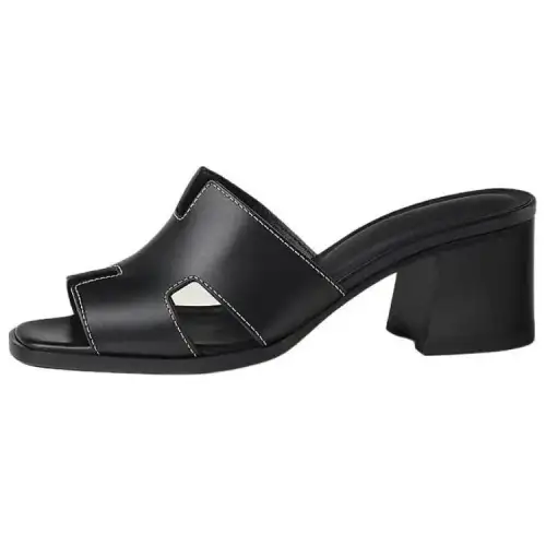 HERMES Helia Slide Slippers Women's Black