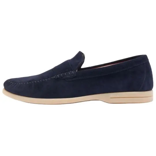 Bally sude penny loafers
