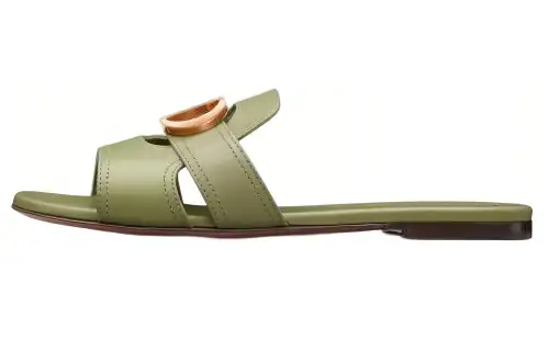 DIOR 30 Montaigne Slide Slippers Women's Green