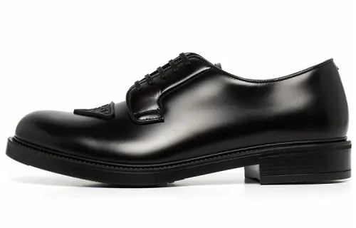 PRADA Dress Shoes Men's Low Top Black