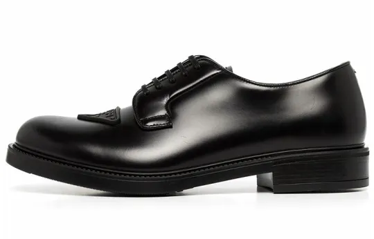 PRADA Dress Shoes Men's Low Top Black