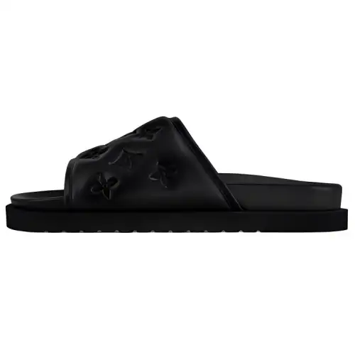 LOUIS VUITTON Miami Slide Slippers Men's Black