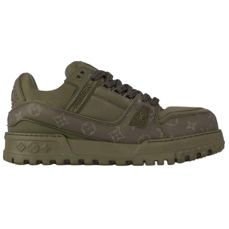 Мужские кеды Louis Vuitton Trainer Maxi (зеленый) — фото 2