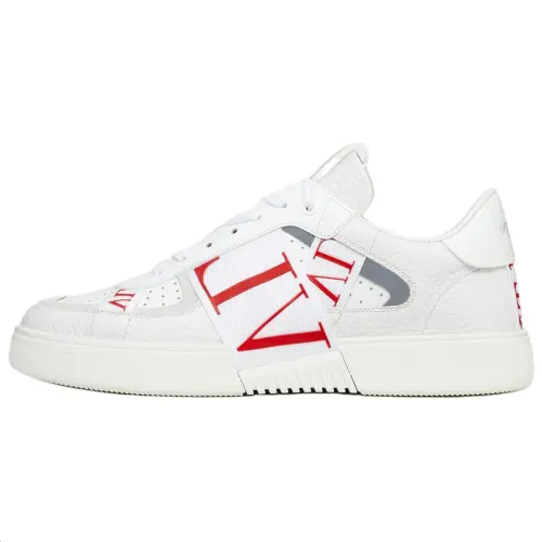 Valentino VL7N Low top Stylish Skateboarding Shoes Men's White Red