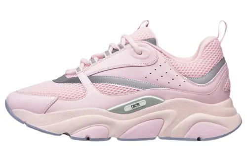 DIOR B22 Pink Technical Mesh Pink Silver