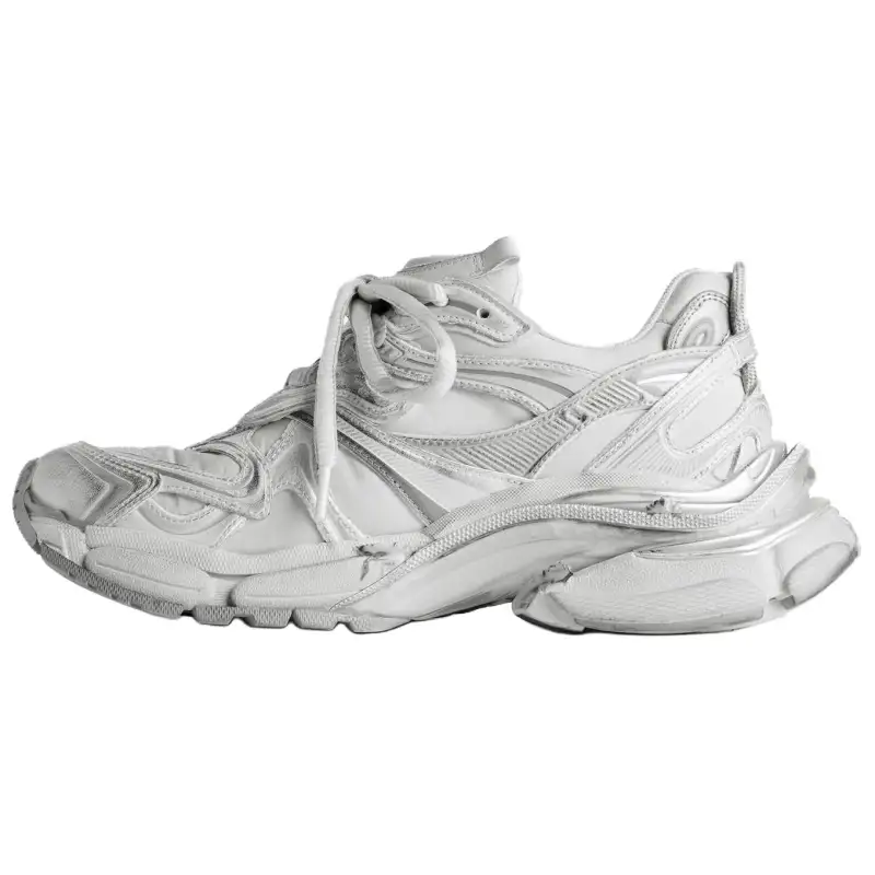 Balenciaga Runner2.0 Low top Chunky Sneakers Women's Gray Silver