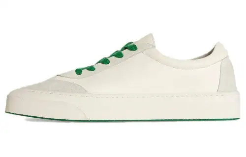 THE ROW Leather, Suede Low top Skateboard Shoes Men's Ecru