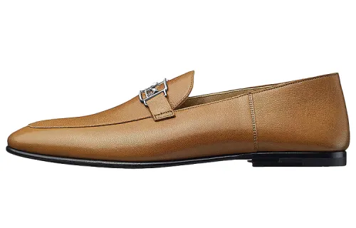 HERMES Tenor Casual Shoes Men's Brown