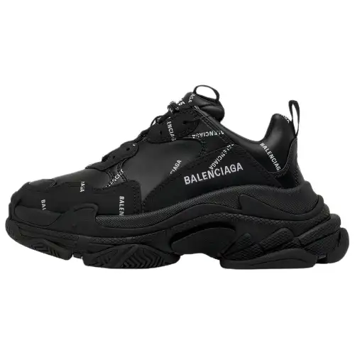 Balenciaga Triple S Sneaker Kids 'Allover Logo - Black'