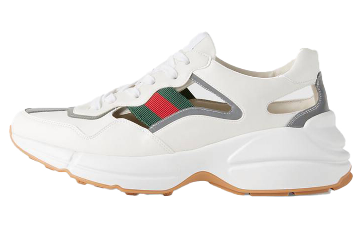 Мужские кроссовки Gucci Rhyton (белые)