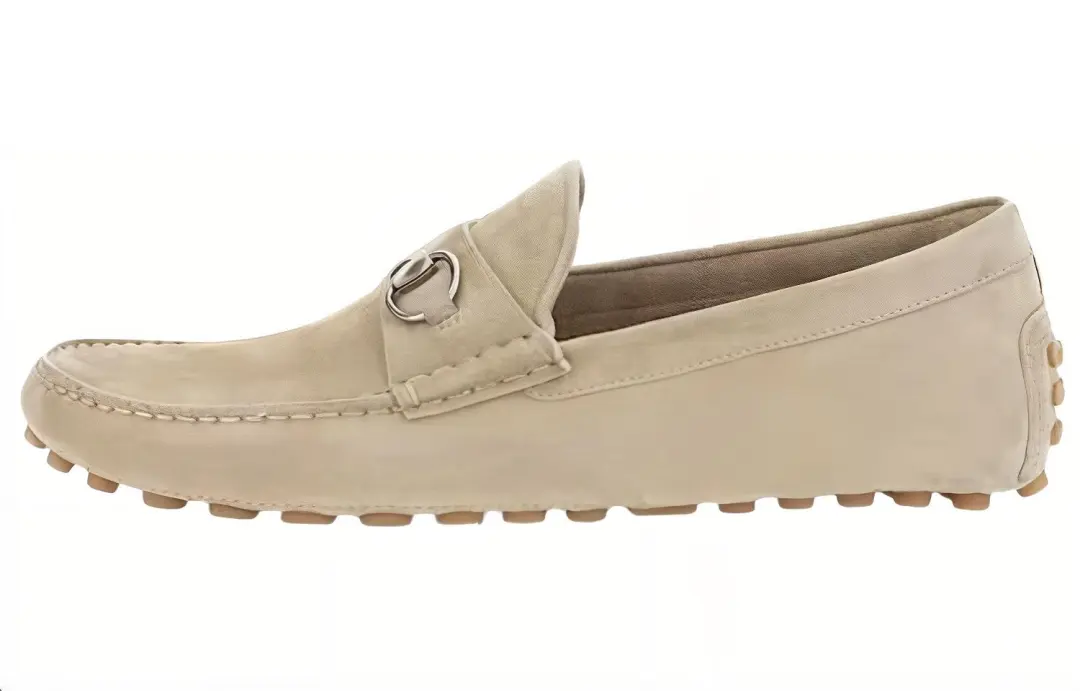 GUCCI Horsebit-detail Suede Loafers