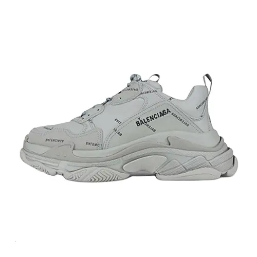 Balenciaga Triple S Low top Casual Shoes Men's Gray