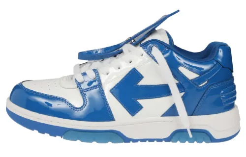 OFF WHITE Out Of Office Low Top Patent Sneaker 'Blue White'