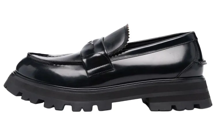 Alexander McQueen Ridged Slip-On Loafers