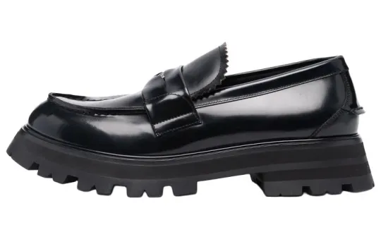 Alexander McQueen Ridged Slip-On Loafers