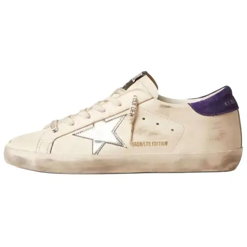 Golden Goose Super Star Sheepskin Low top Skateboard Shoes Women's White
