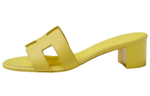 HERMES Oasis Slide Slippers Women's Yellow