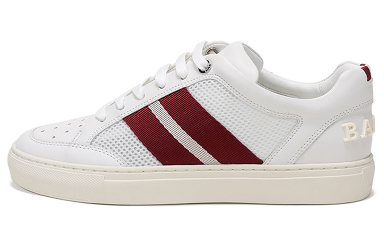 BALLY Textile, Leather Stripes Low top Casual Sports Skateboard Shoes Men's