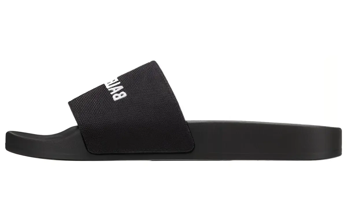Balenciaga Pool Slide Slippers Women's Black