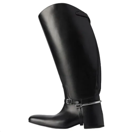 Balenciaga Excavator Knee high Boots 3cm Men's Black