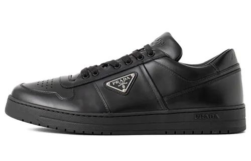 PRADA Downtown Abrasion Resistant Low top Skateboard Shoes Men's Black