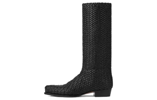 Bottega Veneta RIPLEY Sheepskin Ankle Boots Men's Black
