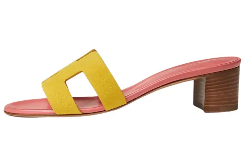 HERMES Slide Slippers Women's Yellow