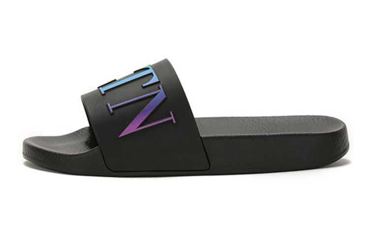 Valentino VLTN Logo Embossed Slip-On Sandals