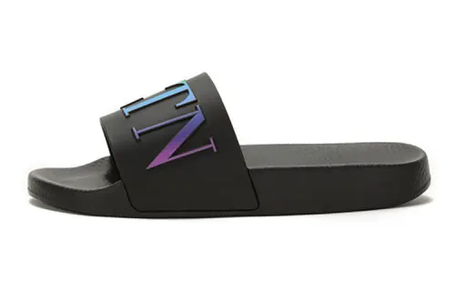 Valentino VLTN Logo Embossed Slip-On Sandals