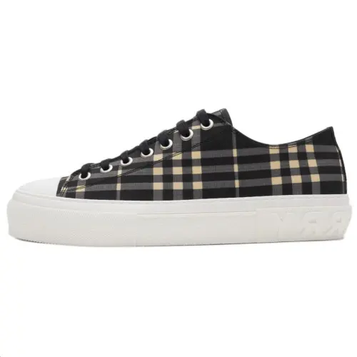 Burberry Low top Skateboard Shoes Men's Black