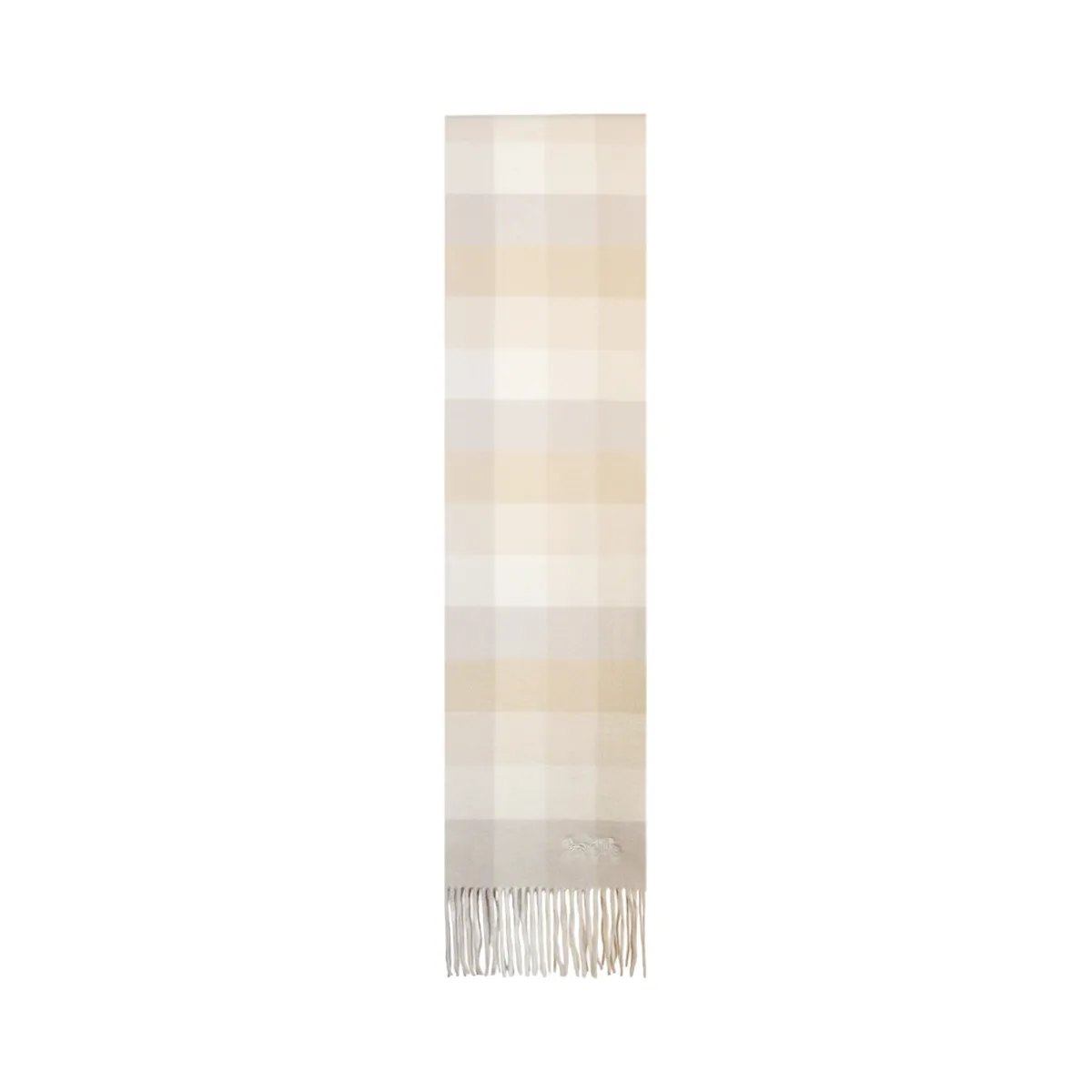 COACH Wool Knit Scarves Unisex Beige