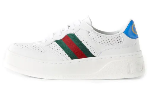 Gucci Wmns Chunky Gg Web Sneaker 'White Blue' Women's