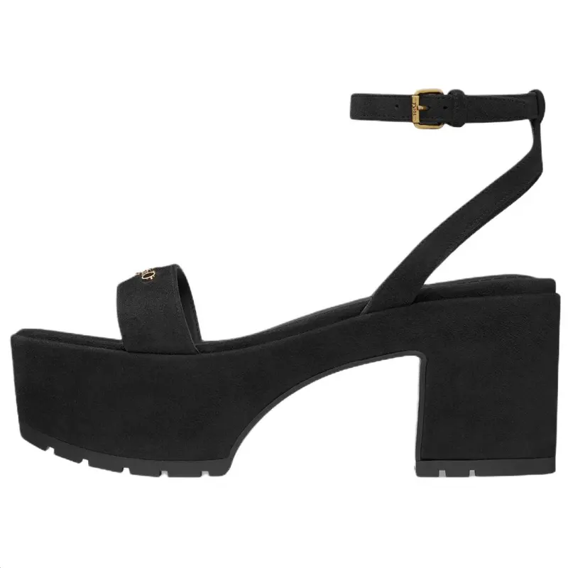 DIOR D Lane One Strap Sandals 7.5cm Women's Black
