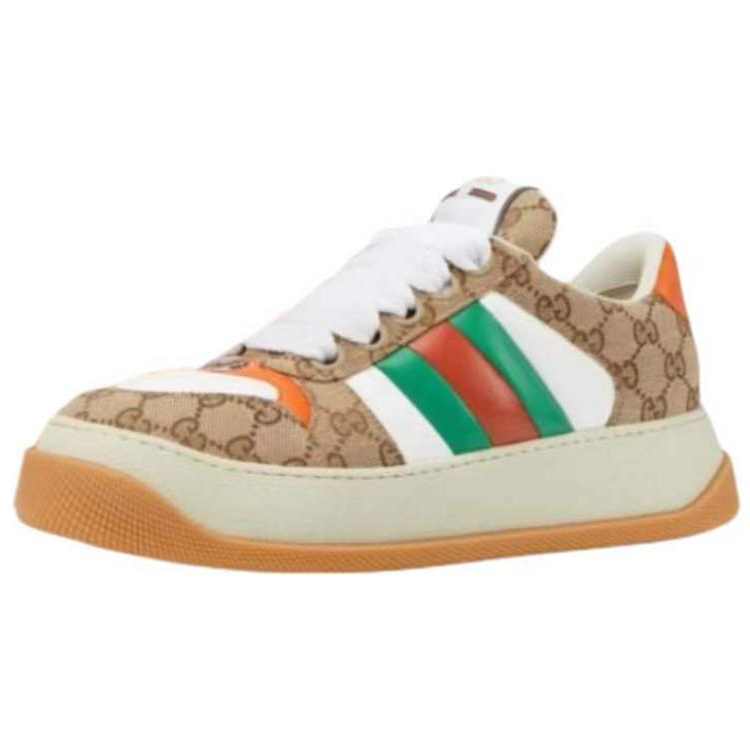 Мужские кеды Gucci Screener GG (темно-коричневые)