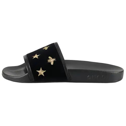 GUCCI Slide Slippers Women's Black