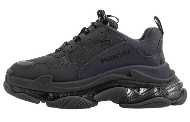 Женские кроссовки Balenciaga Triple S (темно-синие)