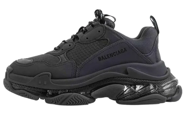 Balenciaga Triple S Clear Sole Deep Blue Women's